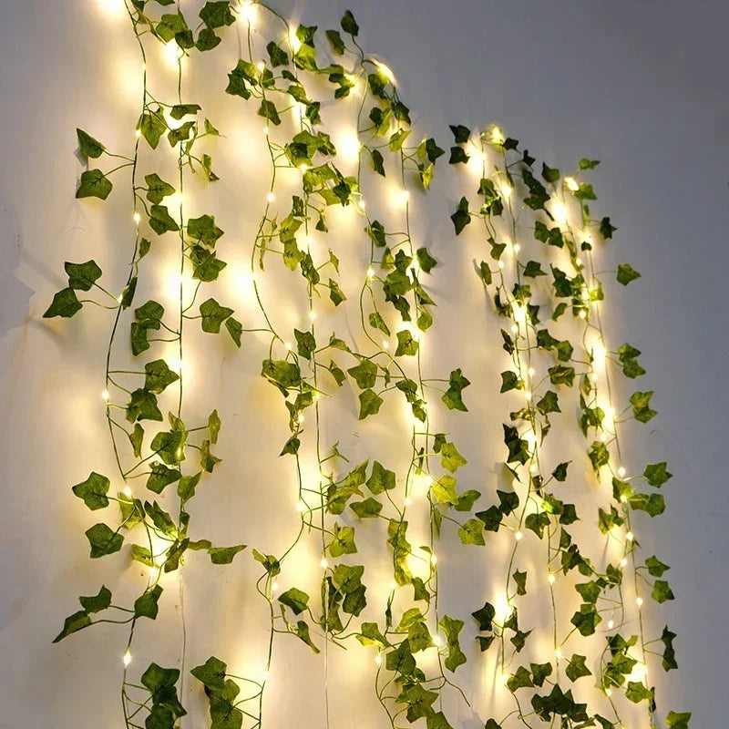 Enchanted Ivy LED String Lights - Begonia Leaves Light - Resimake