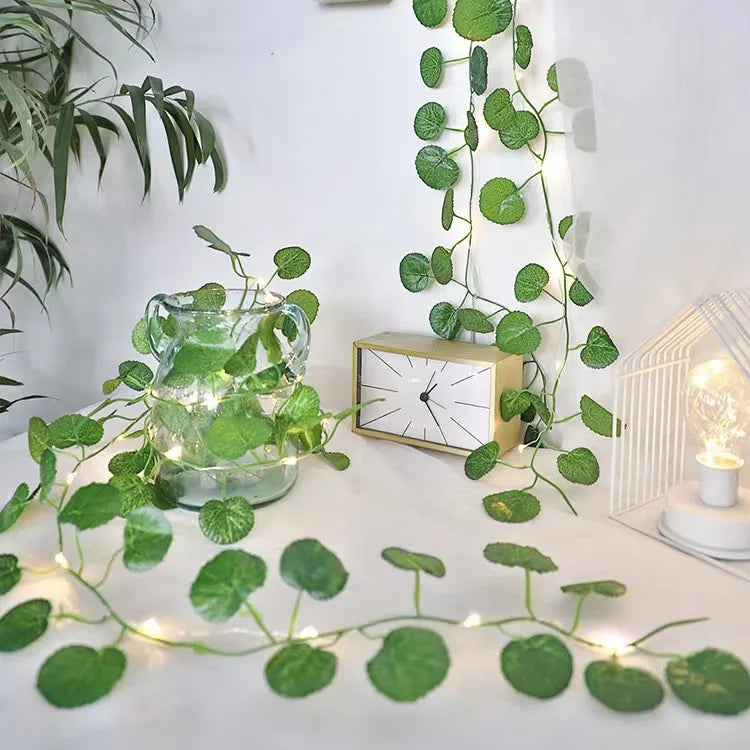 Enchanted Ivy LED String Lights - Begonia Leaves Light - Resimake